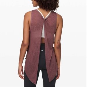 Like New Lululemon Meet Halfway Tank Veil Antique Bark 6
